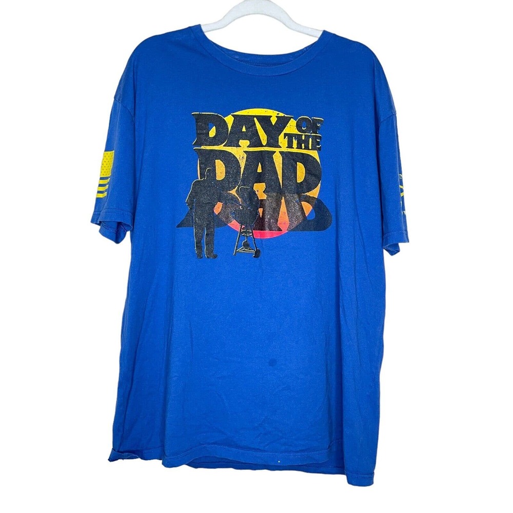 Grunt Style XXL Mens Blue Day Of The Dad Short Sleeve Crew Neck Pullover T Shirt